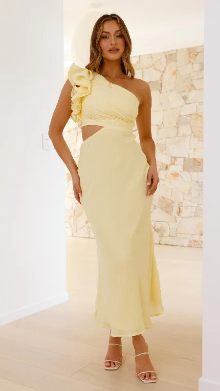 Weekend Flash Offers Amina Maxi Dress - Yellow