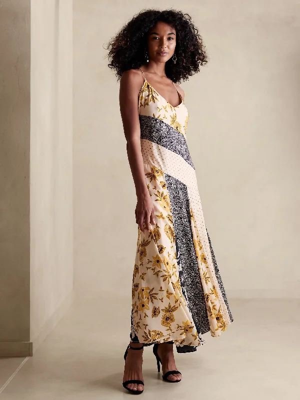 Weekend Price Drop Event Asymmetrical-Hem Maxi Dress