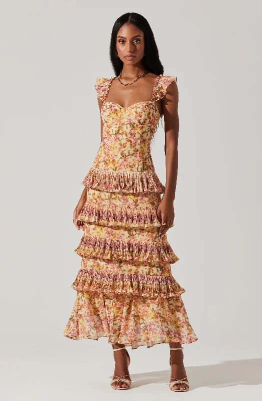 Weekend Shopping Fever Ayesha Tiered Ruffle Maxi Dress