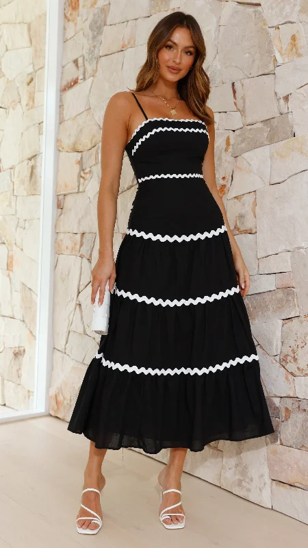 Blanca Maxi Dress - Black