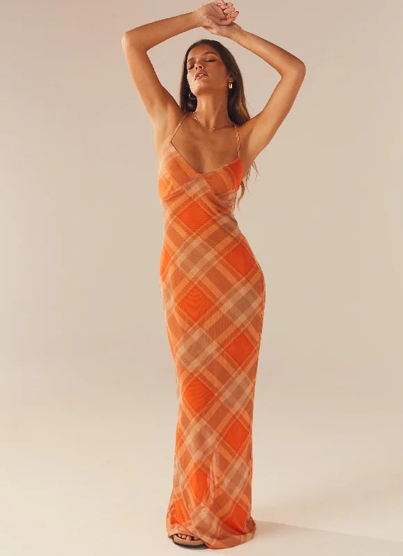 Hot Sale Items Broadway Nights Maxi Dress - Saffron