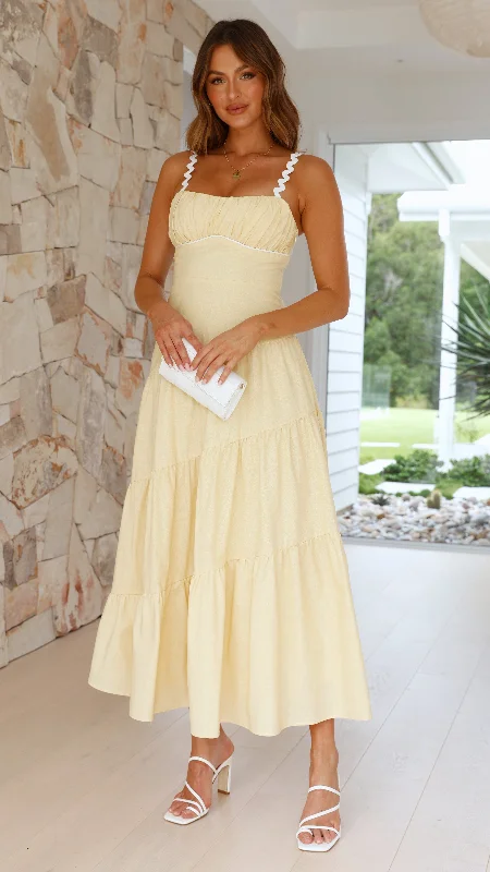 Offer Ending Soon Carlita Maxi Dress - Yellow