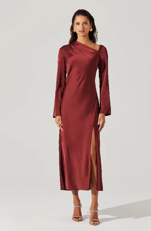 Catriona Satin Maxi Dress