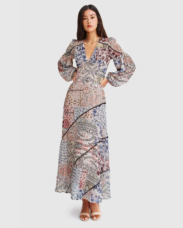 Clearance Event In Your Dreams Maxi Dress - Beige