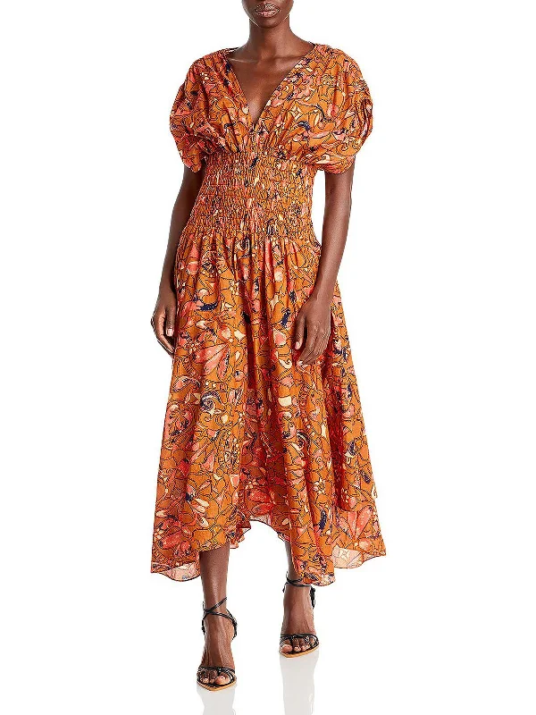 Weekend Flash Sale Lucia Womens Smocked Long Maxi Dress