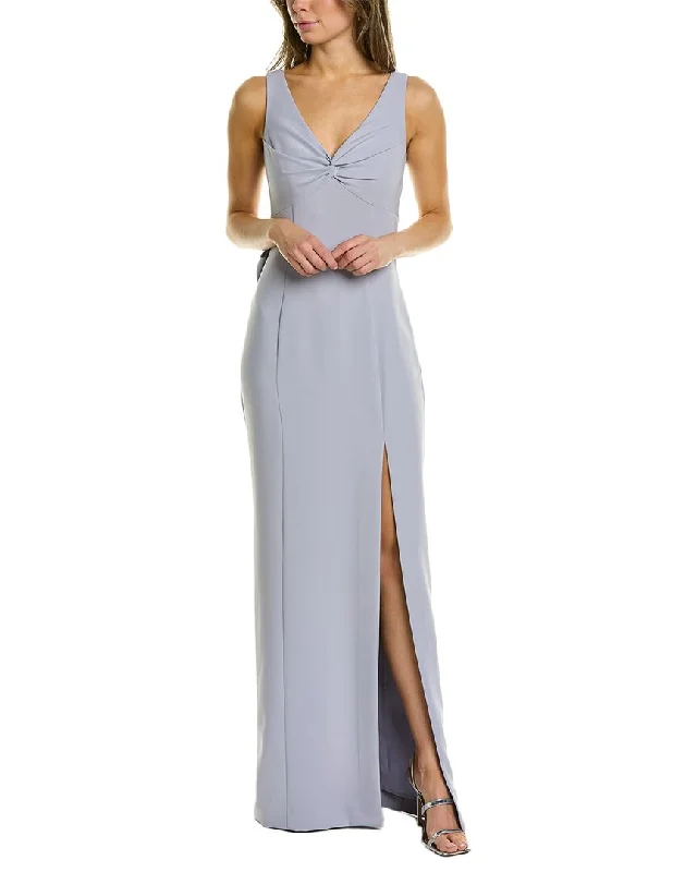 Final Clearance Marchesa Notte Solid Maxi Dress
