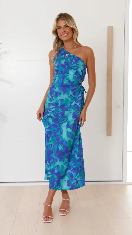Weekend Hot Savings Percy Maxi Dress - Blue
