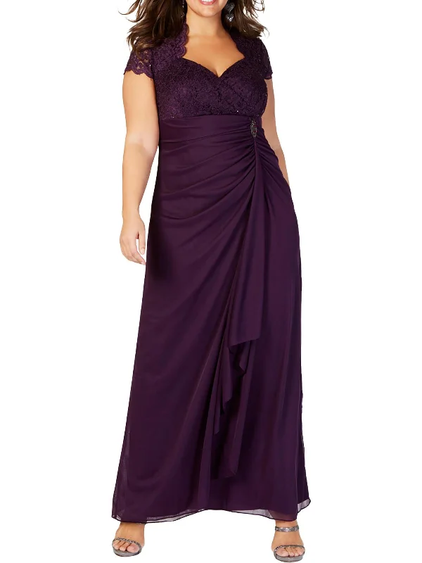Weekend Special Offers Plus Womens Sequined Lace Formal Dress