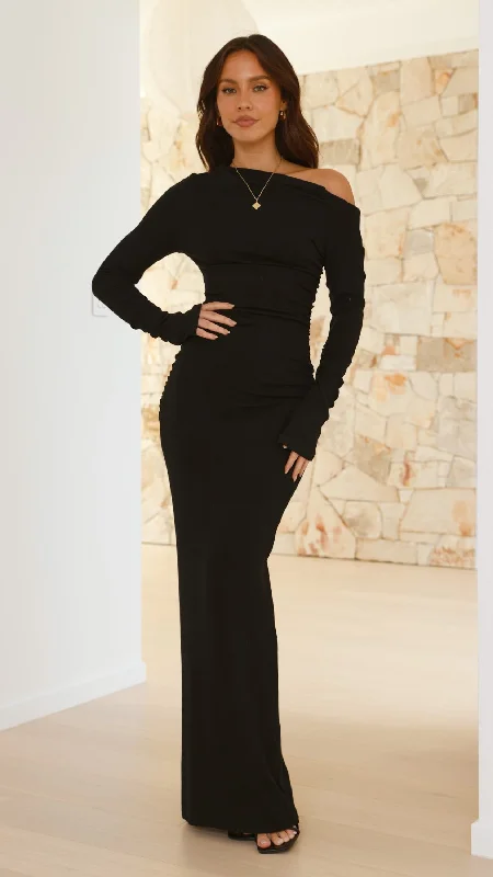 Weekend Hot Picks Reyna Maxi Dress - Black