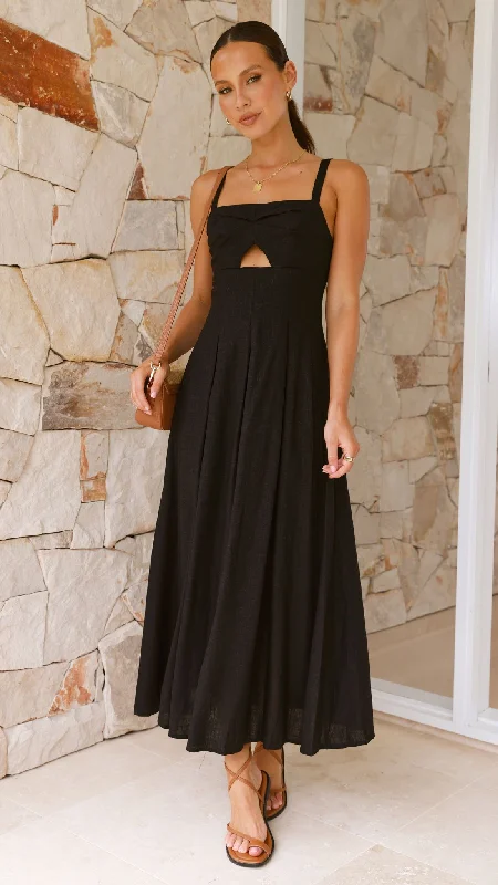 Weekend Price Slash Day Shaylee Maxi Dress - Black