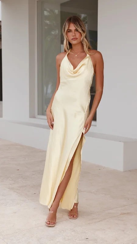 Weekend Discount Blast Sian Maxi Dress - Yellow