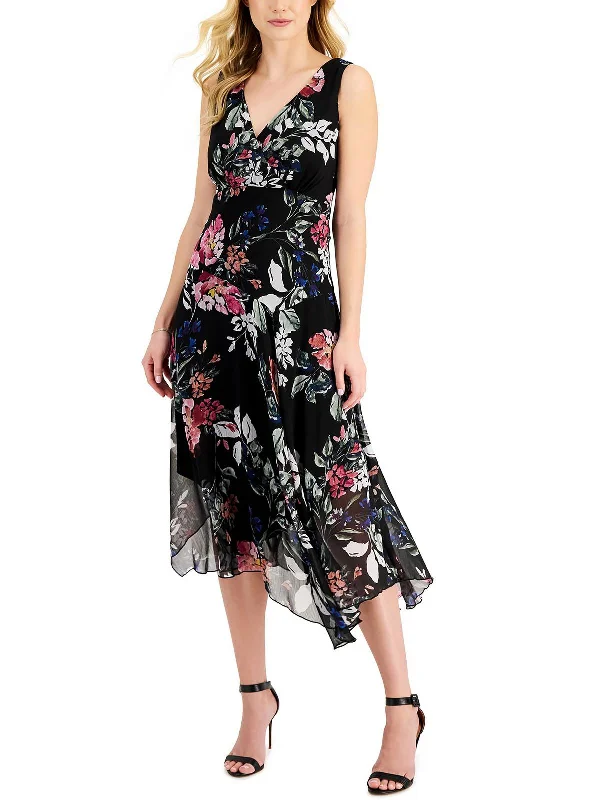 Shop More, Save More Womens Chiffon Long Sheath Dress