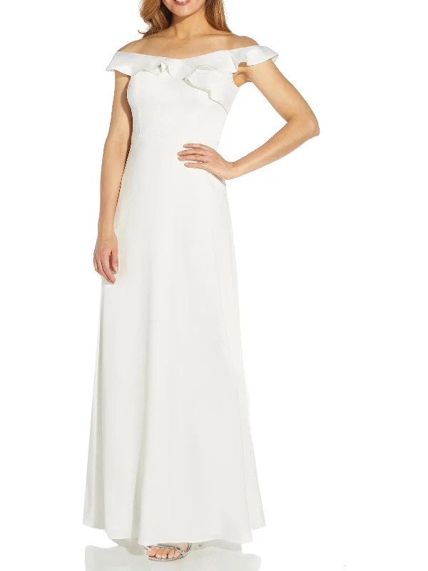Big Discount Event Womens Crepe Wedding Evening Dress