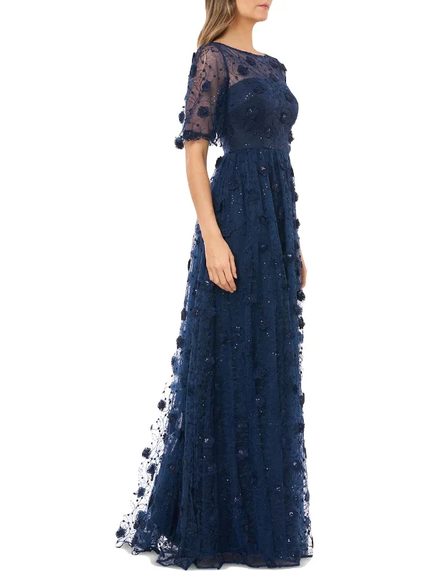 Sale of the Year Womens Floral A-Line Formal Dress