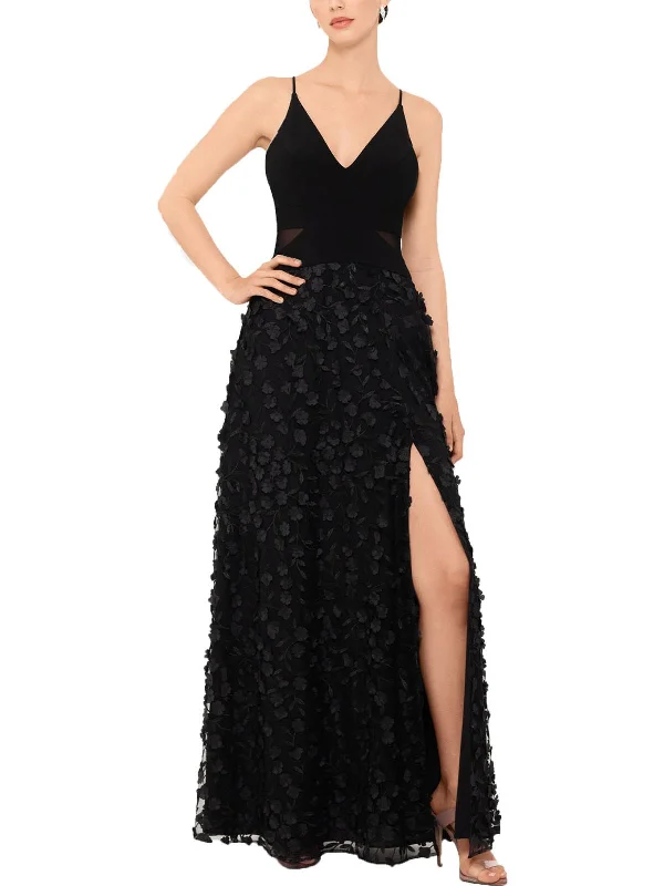 Last Chance Sale Womens Mesh Floral Formal Dress