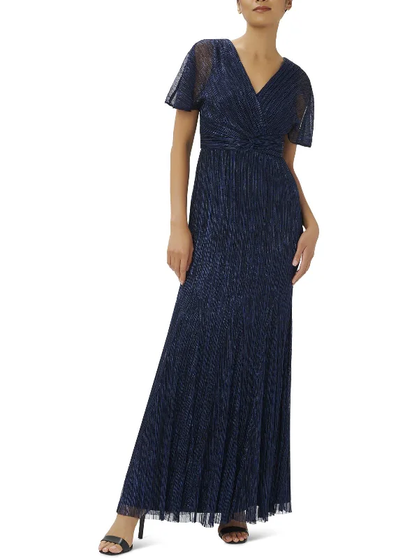 Exclusive Savings Event Womens Metallic Maxi Evening Dress