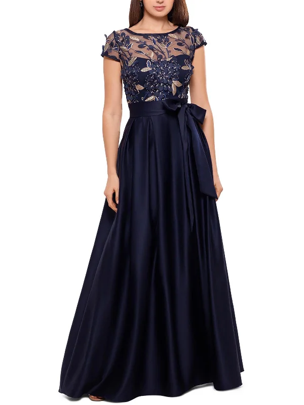 Today’s Special Discount Womens Sequined Floral Evening Dress