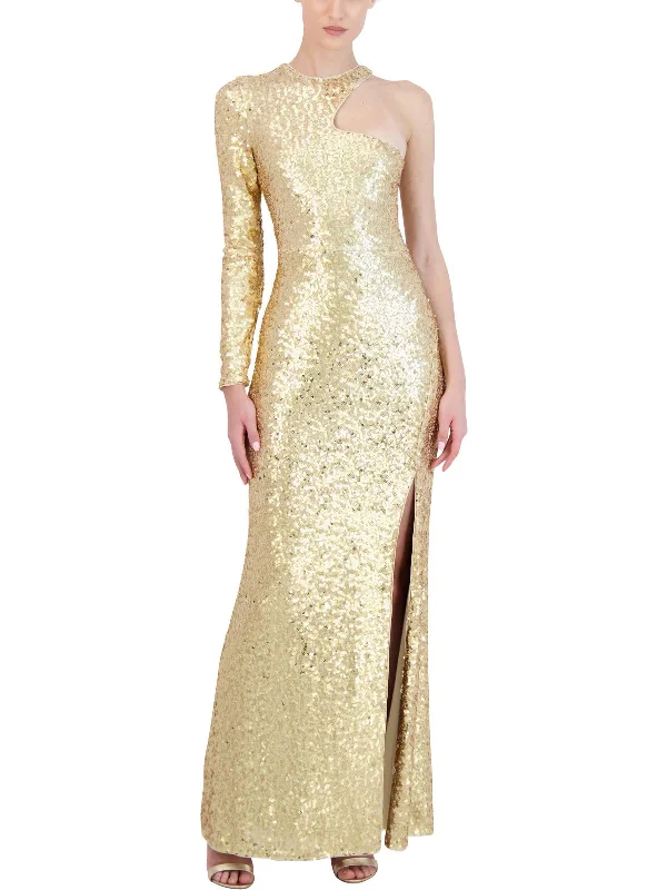 Weekend Discount Fest Womens Sequined Long Evening Dress