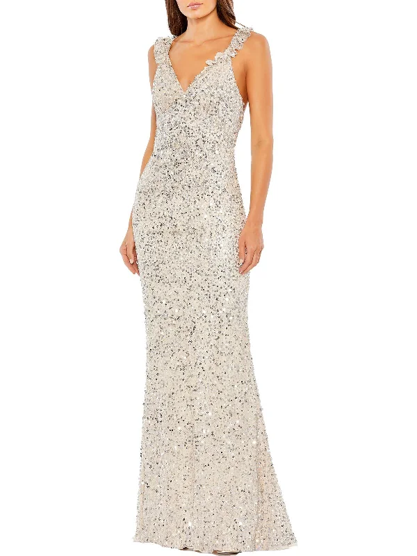 Weekend Exclusive Offers Womens Sequined Long Sheath Dress