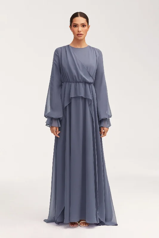 Weekend Hot Deals Aara Chiffon Maxi Dress -  Dusk