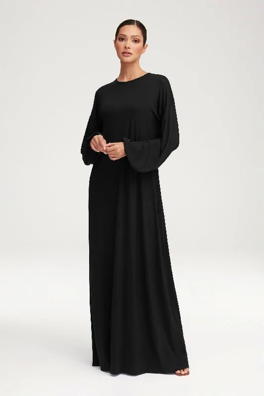 Weekend Offers Galore Afiyah Jersey Maxi Dress - Black