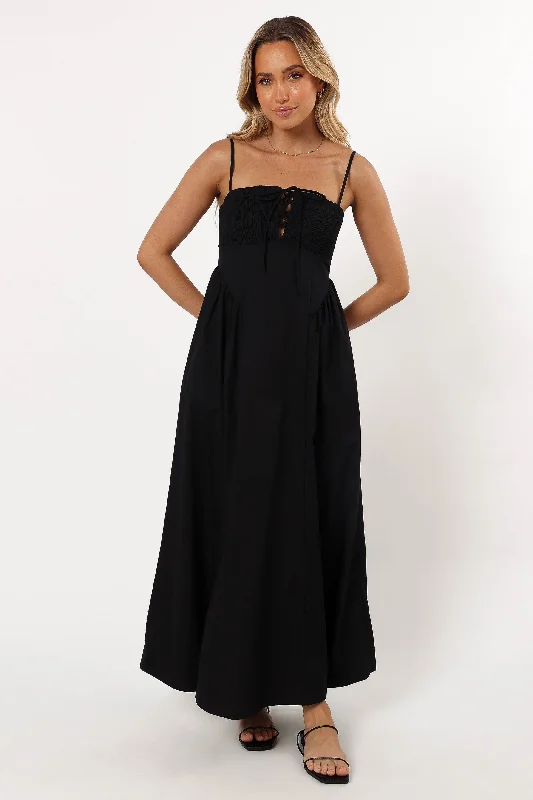 Exclusive Pricing Alena Midi Dress - Black
