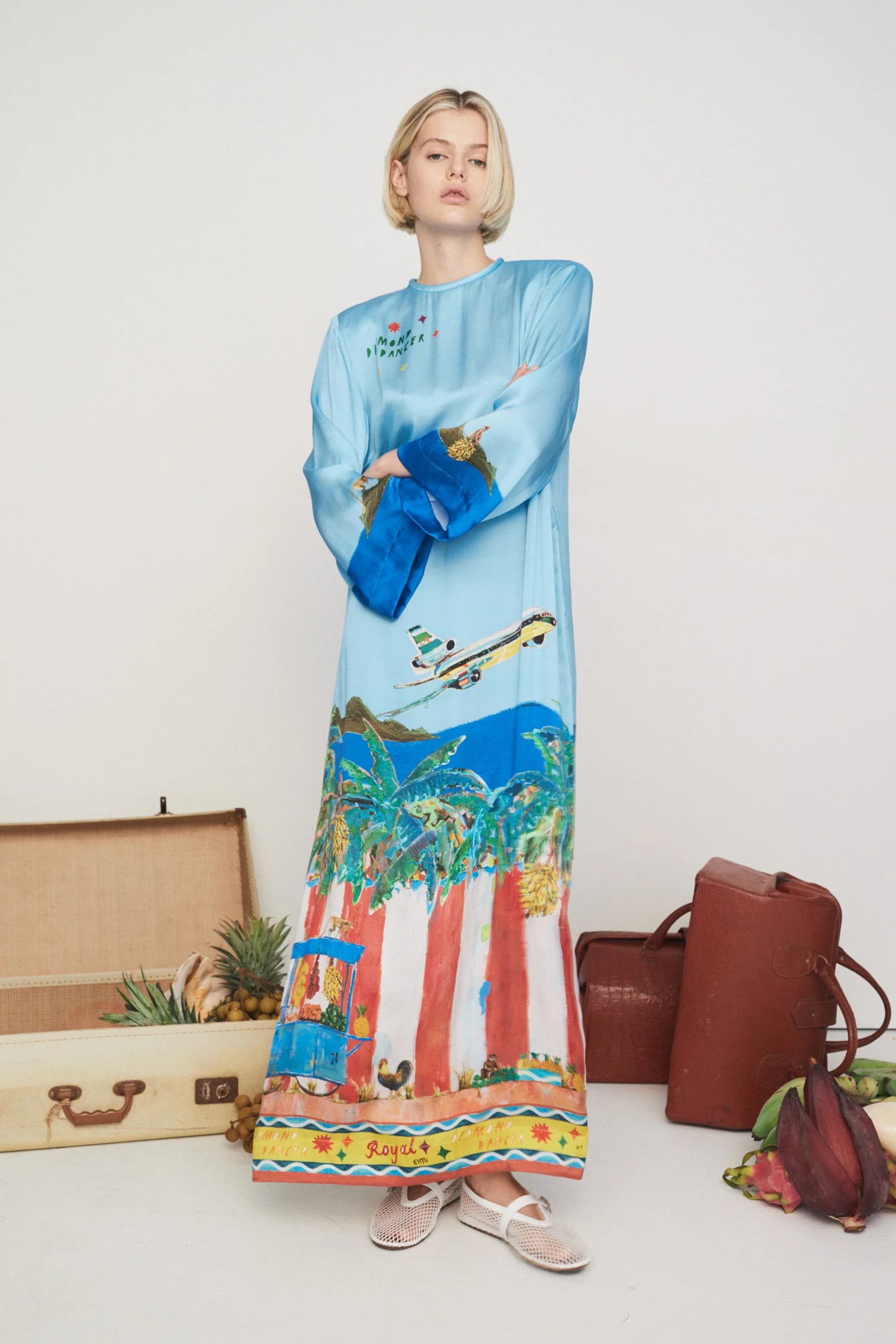 Hot Sale Items ALL ABOARD MIDI DRESS