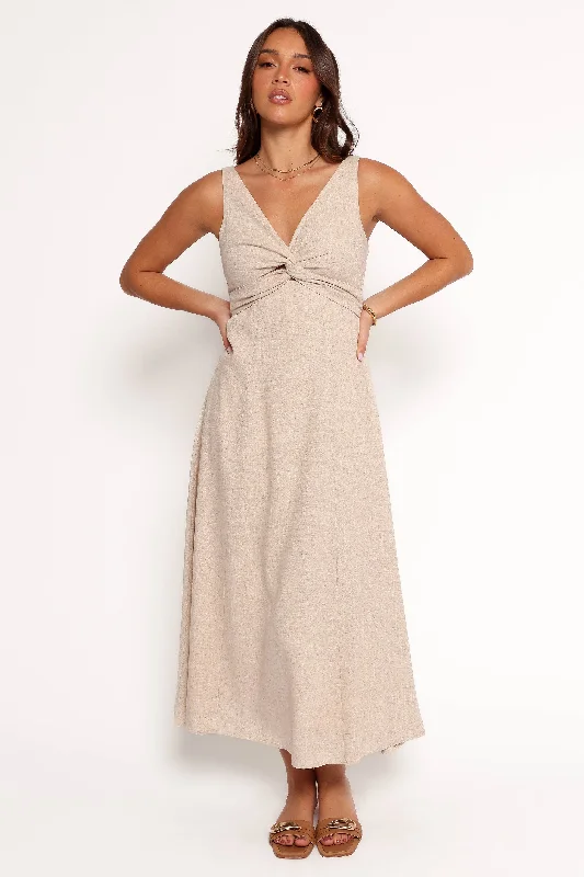 Super Savings Archer Midi Dress - Oatmeal