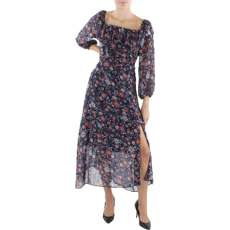 Weekend Flash Offers BCBGeneration Womens Off-The-Shoulder Calf Midi Dress