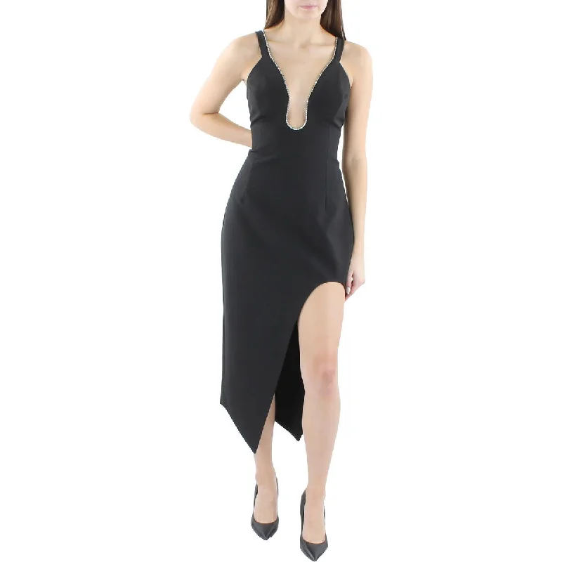 Weekend Bargain Shopping BCBGMAXAZRIA Womens Embellished Midi Cocktail And Party Dress