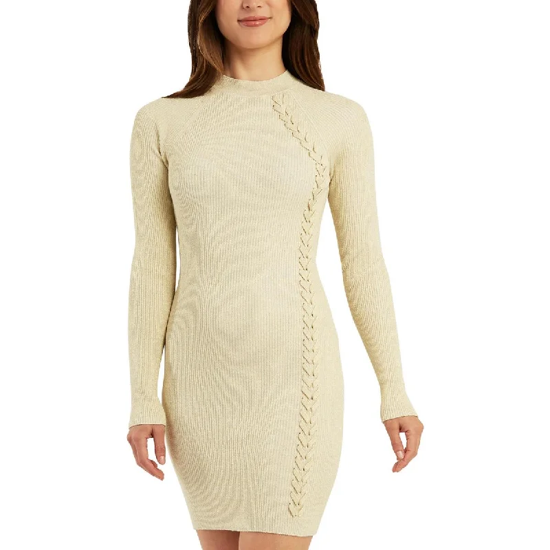 Today Only BCX Womens Juniors Ribbed Midi Sweaterdress