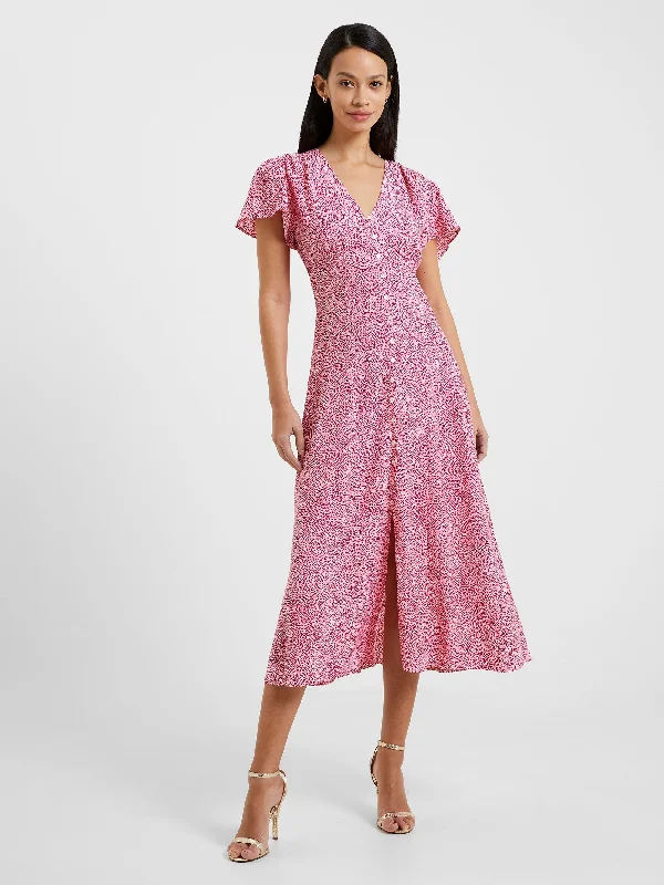 Bernice Eco Delphine V-Neck Midi Dress