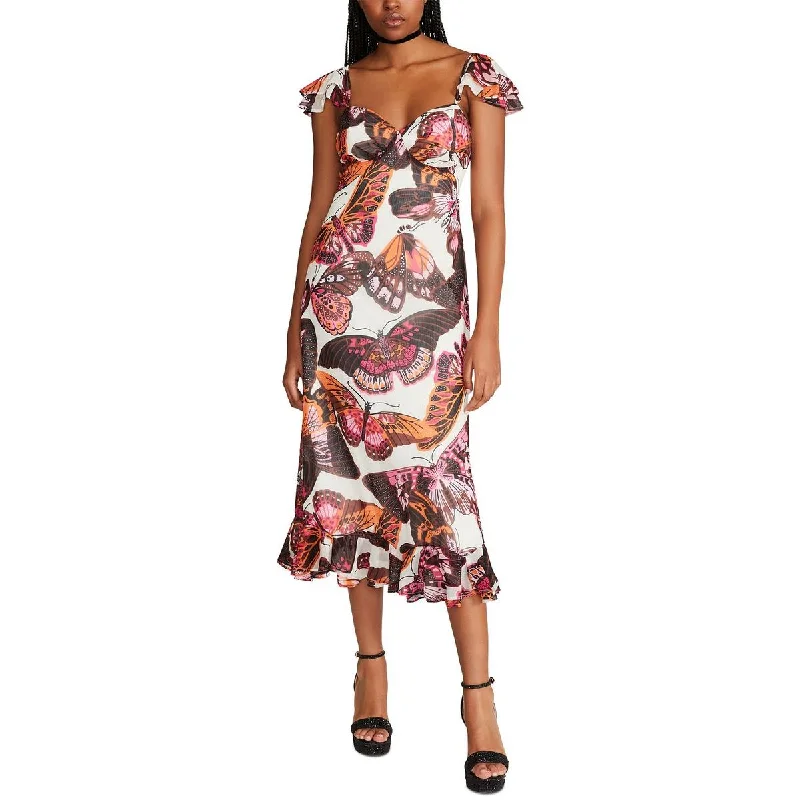 Shop & Save Instantly Betsey Johnson Womens Butterfly Wedding Midi Dress