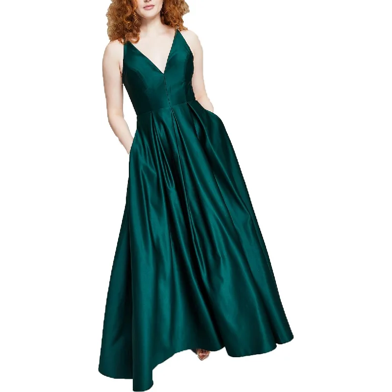 Weekend Exclusive Discounts Blondie Nites Womens Juniors V-Neck Formal Evening Dress
