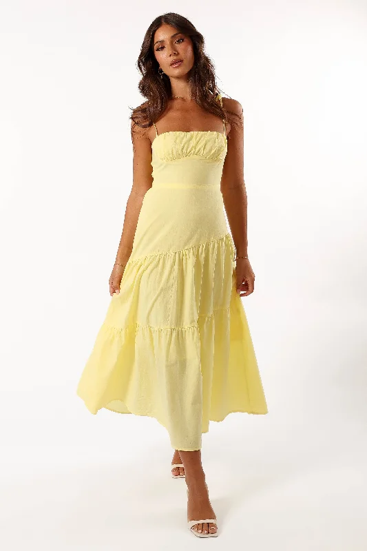 Price Cut Alert Brexley Maxi Dress - Lemon