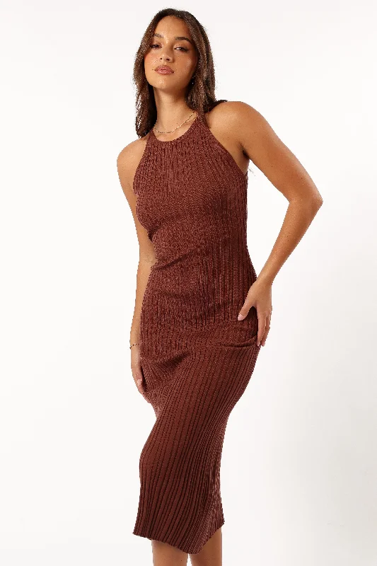 Weekend Deal Fever Brighton Maxi Dress - Chocolate Brown