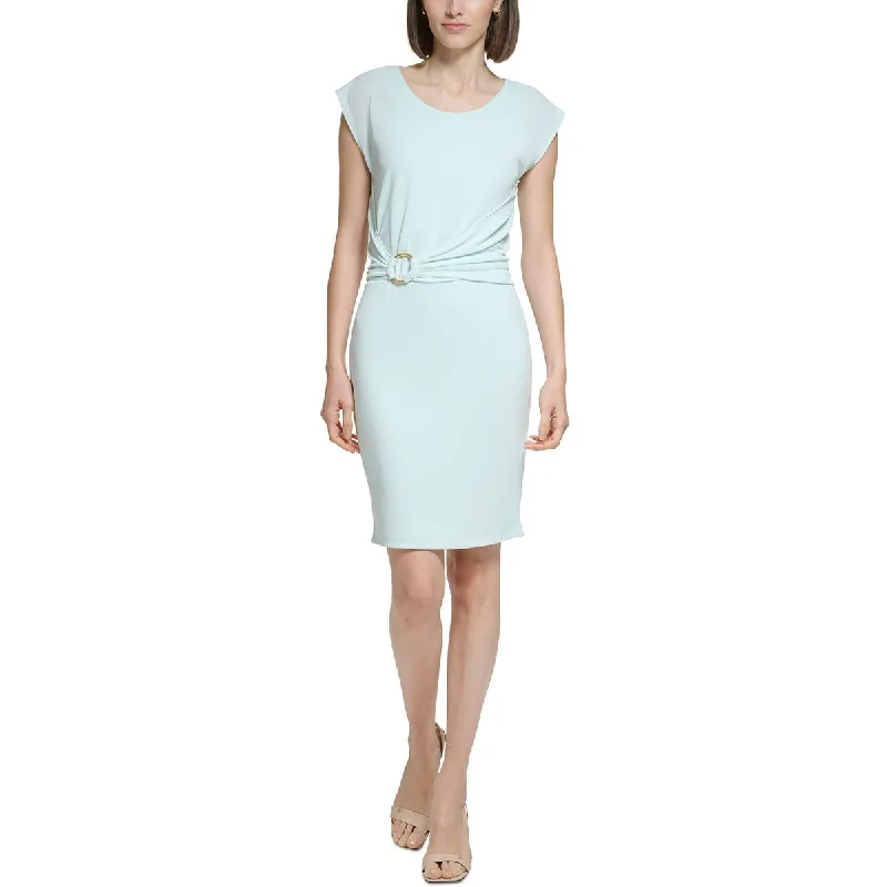 Flash Price Drops Calvin Klein Womens Jersey Cap Sleeves Sheath Dress