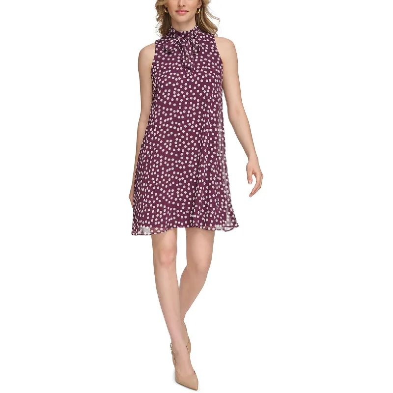 Best Deal of the Day Calvin Klein Womens Mini Polka Dot Shift Dress
