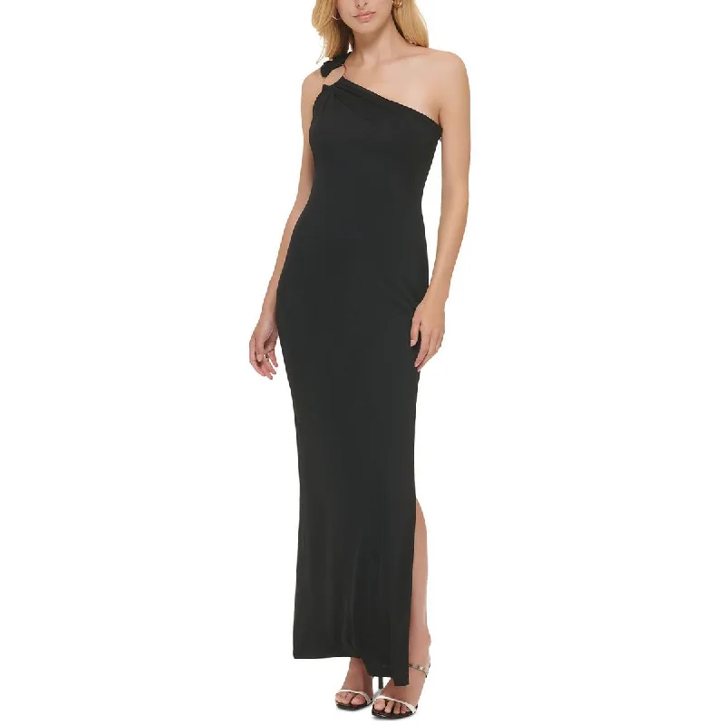 Shop & Get More Calvin Klein Womens O Ring One Shoulder Evening Dress