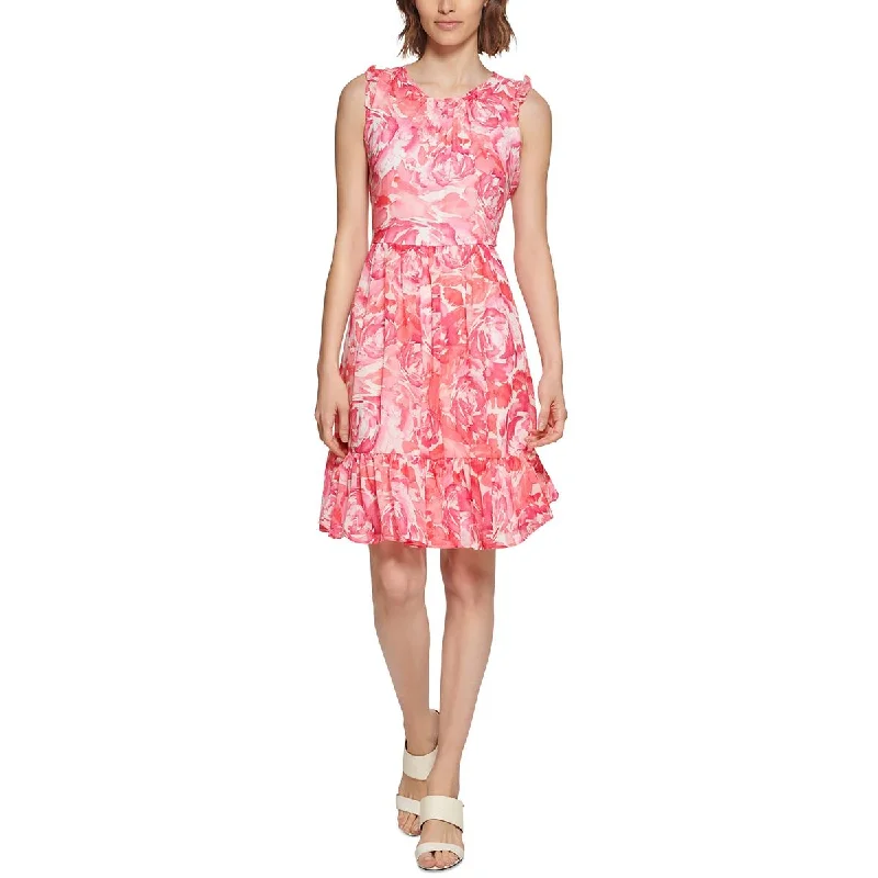 Weekend Deals You’ve Been Waiting For Calvin Klein Womens Petites Printed Sheath Dress