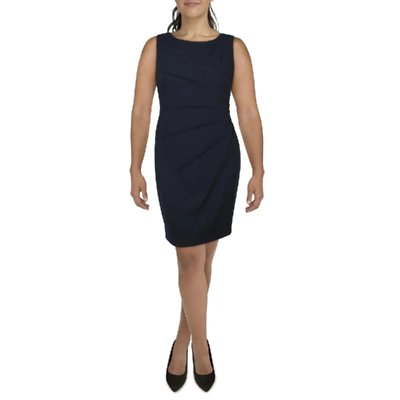Weekend Savings Bonanza Calvin Klein Womens Pleated Crepe Wear To Work Dress