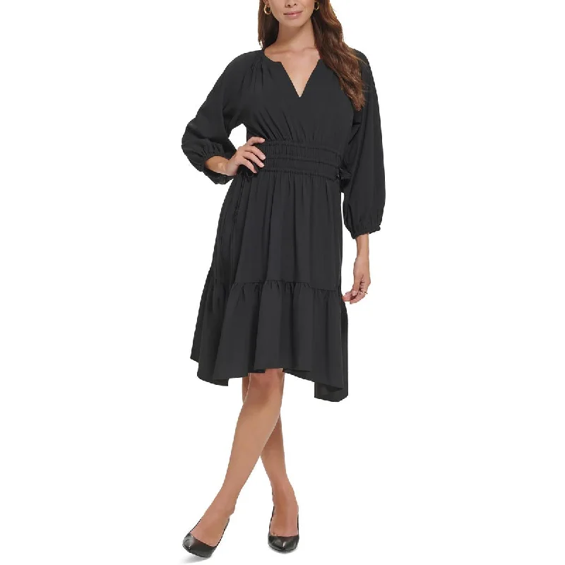 Today’s Flash Sale Calvin Klein Womens Tiered Knee Length Fit & Flare Dress