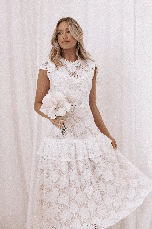 Exclusive Offer Carol Maxi Dress - White