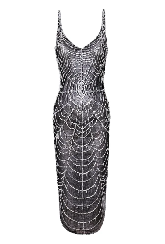 Weekend Deal Rush Cobweb Midi Dress
