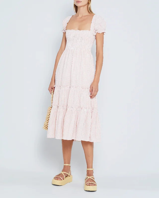 Get It Now Square Neck Smocked Maxi Dress