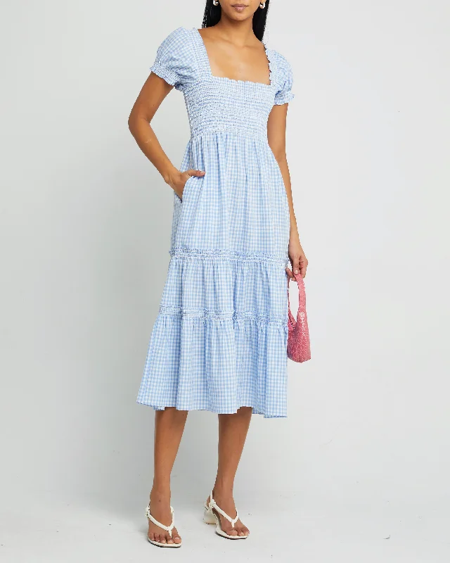 Sale of the Year Square Neck Smocked Maxi Dress