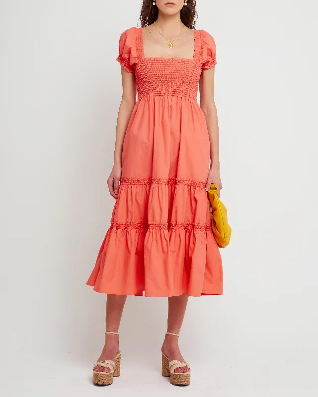 Super Low Prices Square Neck Smocked Maxi Dress