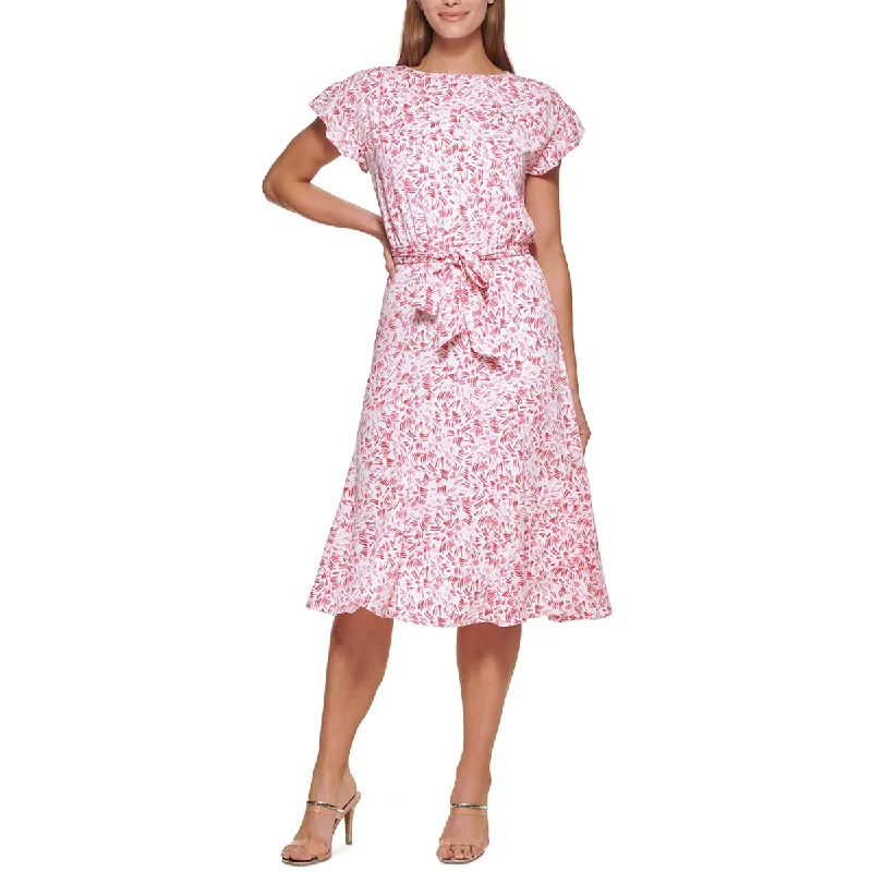 Buy More, Save More DKNY Womens Cocktail Midi Fit & Flare Dress