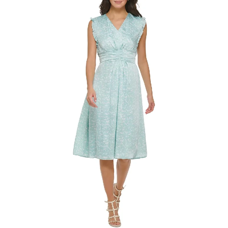 Limited Time Bargain DKNY Womens Midi Printed Midi Dress