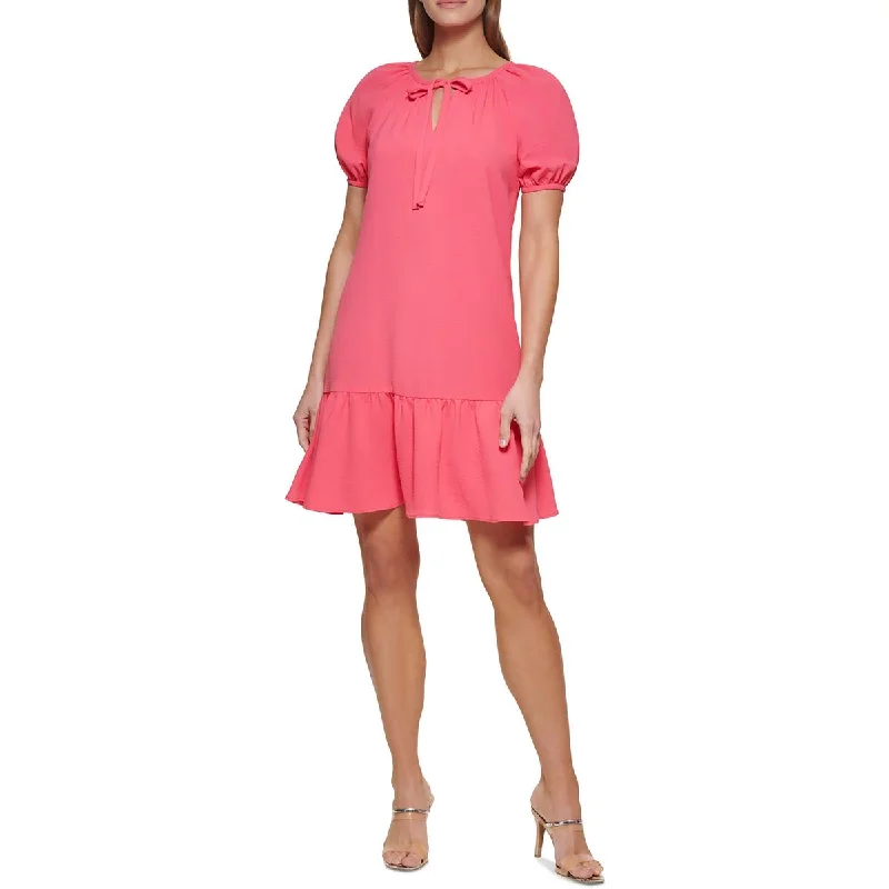 Shop & Save More DKNY Womens Textured Knee-Length Shift Dress